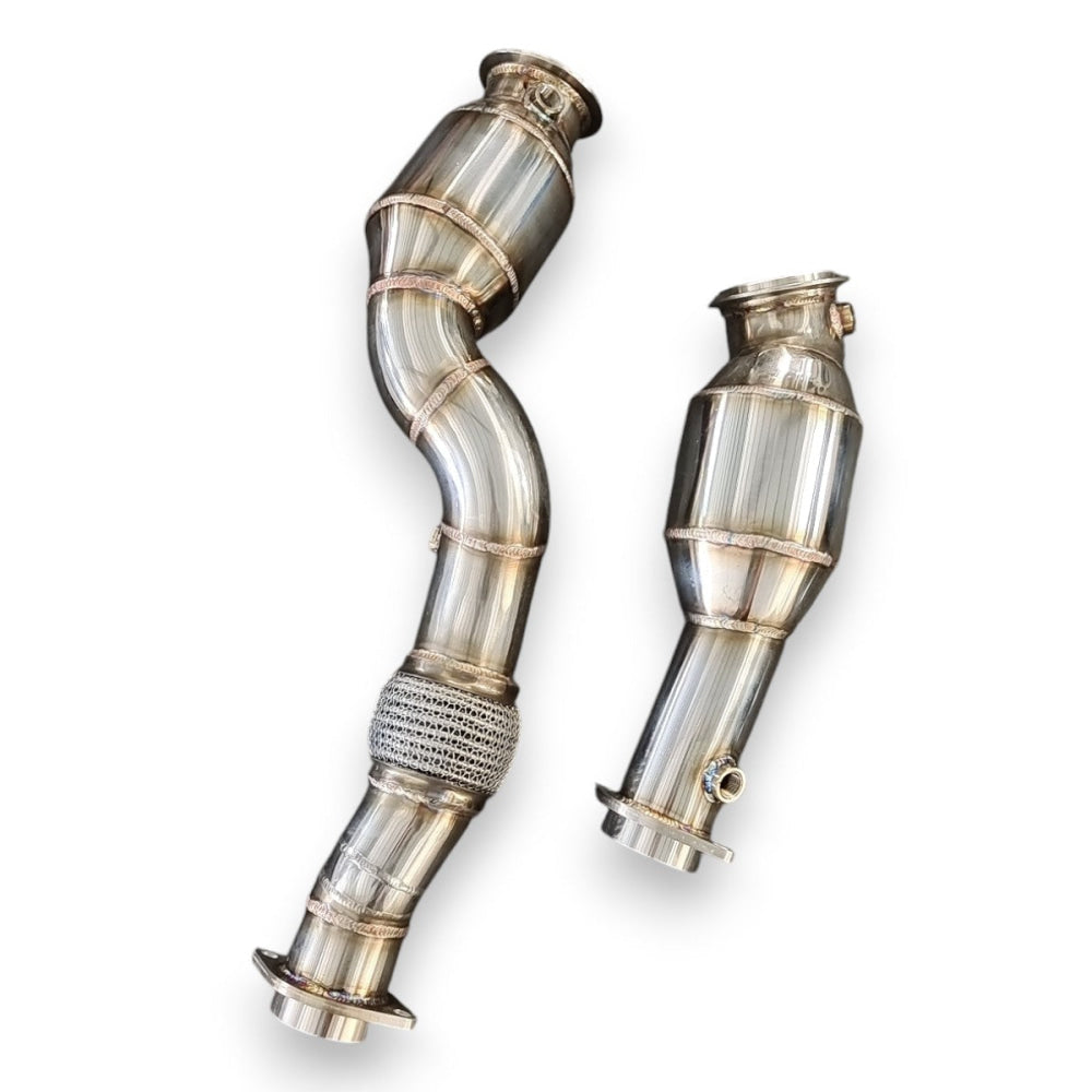 2021 + BMW M3/M4 Downpipes | G80/G82/G83 No Heat Shield / Racing Downpipe (No Cat) Downpipes